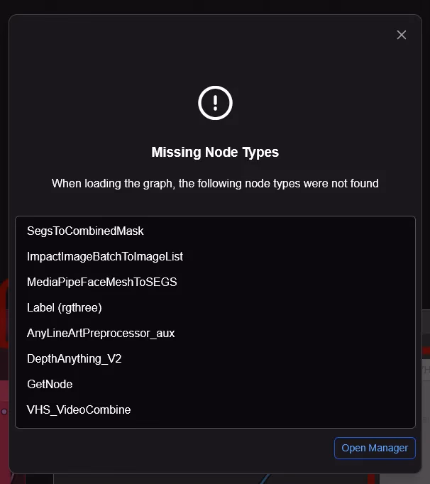 Missing Nodes Message
