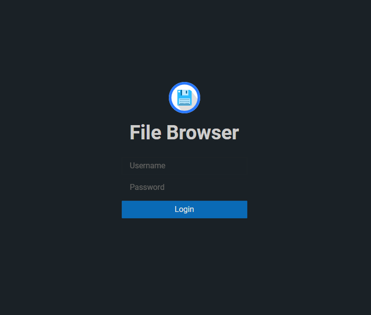 File Browser Login